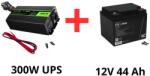 Green Cell Green Cell Szünetmentes tápegység keringető szivattyúkhoz 300W + 44Ah akkumulátor csomag (GC-INV07-44)