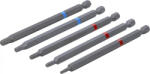 BGS technic Set biţi | Antrenare hexagon exterior 6, 3 mm (1/4") | Hexagon interior, Profil T (pentru Torx) | Lungime 110 mm | 5 piese (BGS 4836) Burghiu