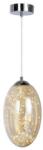 Reality Irma Pendant lamp LED Size: 33*22*120cm 1x15W 1200Lm 3000K. Shade in Glass amber - REAL-330401-06 (REAL-330401-06)
