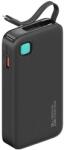 Awei xy vésztöltő usb+type-c aljzat (10000mah, 20w, pd gyorstöltő, led kijelző + fix lightning kábel) fekete (10KCD22501) - rufusz