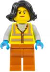 LEGO® cty1522 - LEGO minifigura nő kukás, láthatósági mellényben (cty1522)