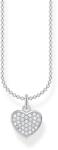 Thomas Sabo KE2046-051-14-L38V Silver Pavé Heart Necklace 36-38 cm Ladies, női
