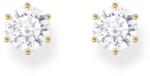 Thomas Sabo H2300-414-14 Gold-plated Ear Studs with big white Stone 7, 0 mm Ladies, női