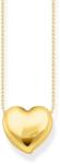 Thomas Sabo KE2276-413-39-L45V Bold - Gold-plated Necklace with Pendant in Heart Shape 40-45 cm Ladies, női