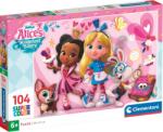 Clementoni Puzzle pentru copii Clementoni din 104 piese - Alice în Cofetăria Minunilor (25751) Puzzle