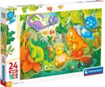 Clementoni Puzzle pentru copii Clementoni din 24 piese - Oaza fericită a dinozaurilor (28524) Puzzle
