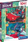 Clementoni Puzzle pentru copii Clementoni din 104 piese - Stitch (varianta 2) (27571) Puzzle