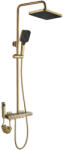 Rea Coloana de dus cu termostat Rea Rob auriu periat plus dus igienic (5902557377985)