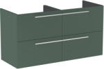 Roca Ella szekrény 118.5x44.6x63.5 cm mosdókagyló alá akasztható zöld A857772534