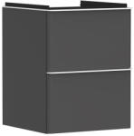 Hansgrohe Xelu Q Mosdószekrény kézmosóhoz 480/475 két fiókkal, matt fehér fogantyú/matt szürke gyémánt 54020700 (54020700)