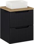 Comad Készlet szekrény Comad Nova Black NOVA BLACK D2 82-50-2S, mosdótál Comad Gaja UN-GAJA35-SW 78570A(35), NOVA OAK A 89-50