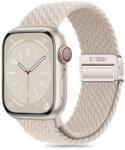 Apple Watch 6/7/8/9/10/SE (40 / 41 / 42 mm) okosóra szíj - Tech- Protect Nylonmag - titanium szövet szíj - tokgalaxis