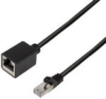LogiLink Patch kábelhosszabbító prémium, Cat. 6A, S/FTP, fekete, 2 m (CQX053S)