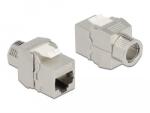 Delock Eszközmentes, borított Keystone modul RJ45 anya - LSA Cat. 6A (87032)