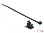 Delock Fekete, 25 x 18 mm-es kábelfogó H 200 x Sz 3, 6 mm - kábellel (18878)