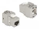 Delock Eszközmentes, 180 -os, fém Keystone modul RJ45 anya - LSA Cat. 6A (87036)