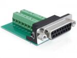 Delock adapter Sub-D 15 pin Gameport anya > terminál blokk 16 pines (65274)