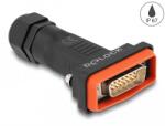 Delock D-Sub 15 tűs apa kerettel IP67 vízhatlan (87806) - dellaprint