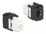 Delock Eszközmentes, 180 -os Keystone modul RJ45 anya - LSA Cat. 6A (87034)