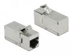 Delock Keystone modul, RJ45-aljzat - RJ45-aljzat, Cat. 6A, 90 fokos szögű (87142)