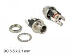 Delock DC bulkhead anya csatlakozó 5, 5 x 2, 1 x 9, 5 mm dugóméretű anya (89910)