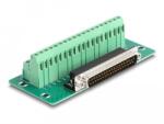 Delock D-Sub 37 tűs apa - Terminal Block DIN sínhez (66913)