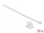 Delock Fehér, 25 x 18 mm-es kábelfogó H 200 x Sz 3, 6 mm - kábellel (18877)