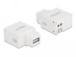 Delock 2, 1 A-s, fehér, A-típusú USB töltő portos Keystone modul (87791) - dellaprint
