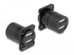 Delock D-típusú Modul USB 2.0 A-típusú 2 x hüvely - 2 x hüvely (87812)