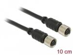 Delock M8 Sensor- / Aktorkabel 6 Pin Buchse zu 6 Pin Buchse wasserdicht 10 cm Delock (12689)