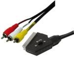 LogiLink Scart - RCA cable, 1x Scart male - 3x RCA male, 2, 0m (CA1029)