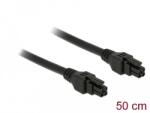 Delock Micro Fit 3.0 Kábel, 4 tűs dugó > dugó 50 cm (85374)