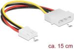 Delock Tápkábel 4 pin apa > 4 pin floppy anya 15 cm (85337)