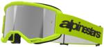 Alpinestars Vision 3 Wordmark motokrossz szemüveg fluo sárga, ezüst tükrös plexivel