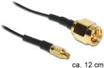 Delock MMCX csatlakozódugó > RP-SMA Jack adapter, 120 mm (88471)