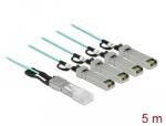 Delock Aktív optikai kábel QSFP+ > 4 x SFP+ 5 m (84069)