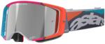 Alpinestars Supertech Stream motocrossz szemüveg szürke-multicolor, tükörezüst plexivel