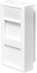 LogiLink French Face Plate modular insert 22.5*45 mm, white (NF0001)