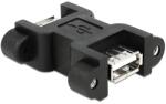 Delock Adapter USB 2.0 A-típusú anya > USB A-típusú anya rögzítő csavarokkal (65559) - dellaprint