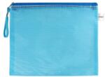 JUNIOR Plic plasa cu fermoar PVC/A4, albastru