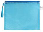 JUNIOR Plic plasa cu fermoar PVC/A5, albastru