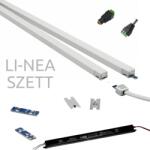LEDISSIMO LED pultvilágító szett , 2 x 86 cm , 2 x 12.2W , természetes fehér , 1100 lm/db , hálozati , LI-NEA (szett-408581-2)