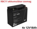 Green Cell APC RBC11 helyettesítő akkumulátor csomag (4x 12V 18Ah) (RBC11-RP)