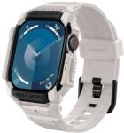 Apple Watch 10 (46 mm) okosóra szíj+tok - Spigen Rugged Armor - bézs szilikon szíj+tok - graffistore