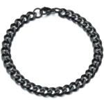 HARAHU Brățară KR-34795 - Neagră / 18cm / 9mm KP34795