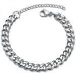 HARAHU Brățară pe mână TO-34838 - Argintie / 18+5cm / 5mm KP34838