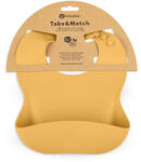 Petite & Mars Szilikon Előke BPA Mentes Take & Match Intense Ochre 6 Hónapos Kortól (8596202007968)