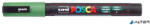 uni Dekormarker, 0, 9-1, 3 mm, UNI "Posca PC-3ML", fényes zöld (285320000)