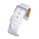  Curea Ceas Piele Naturala Bovina (alba) 22mm