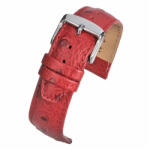 LBS Curea Piele Naturala Textura Strut (rosie) 18mm